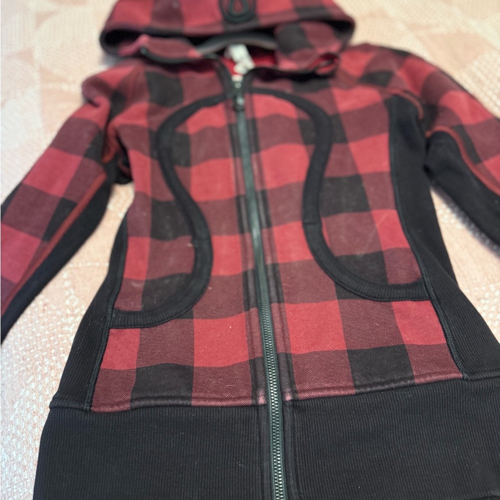Lululemon Athletica Red and Black womens hoodie